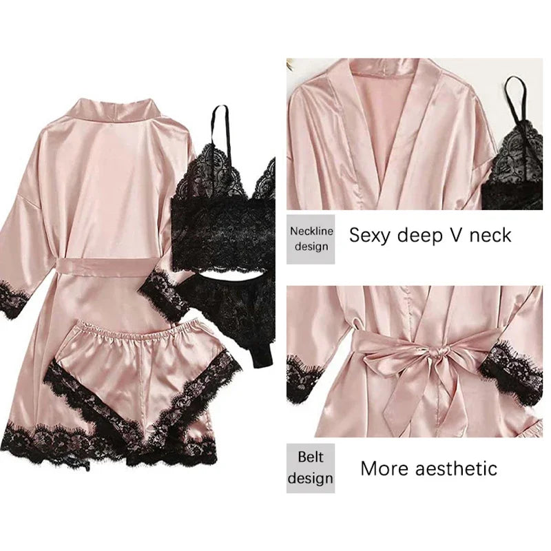 Women's Sleepwear Pajamas with Robe