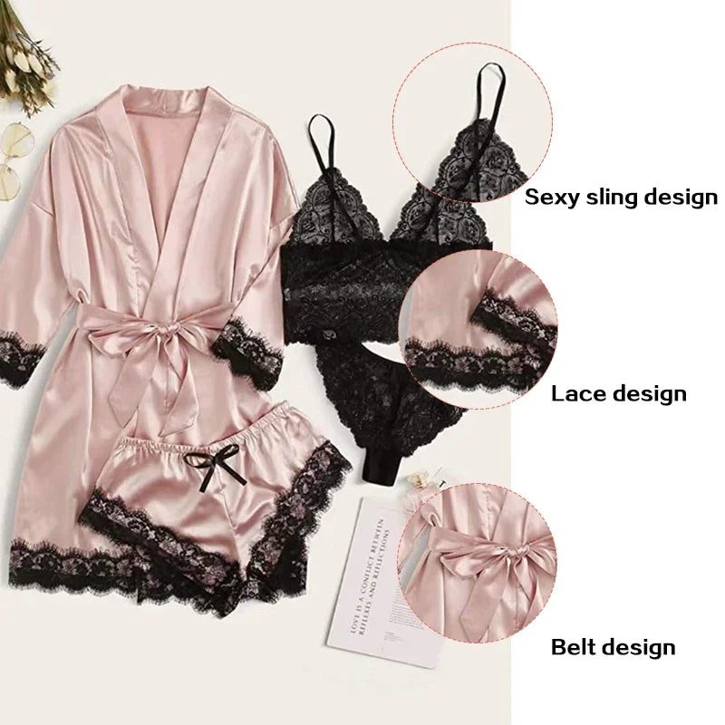Women's Sleepwear Pajamas with Robe