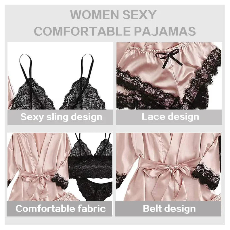 Women's Sleepwear Pajamas with Robe