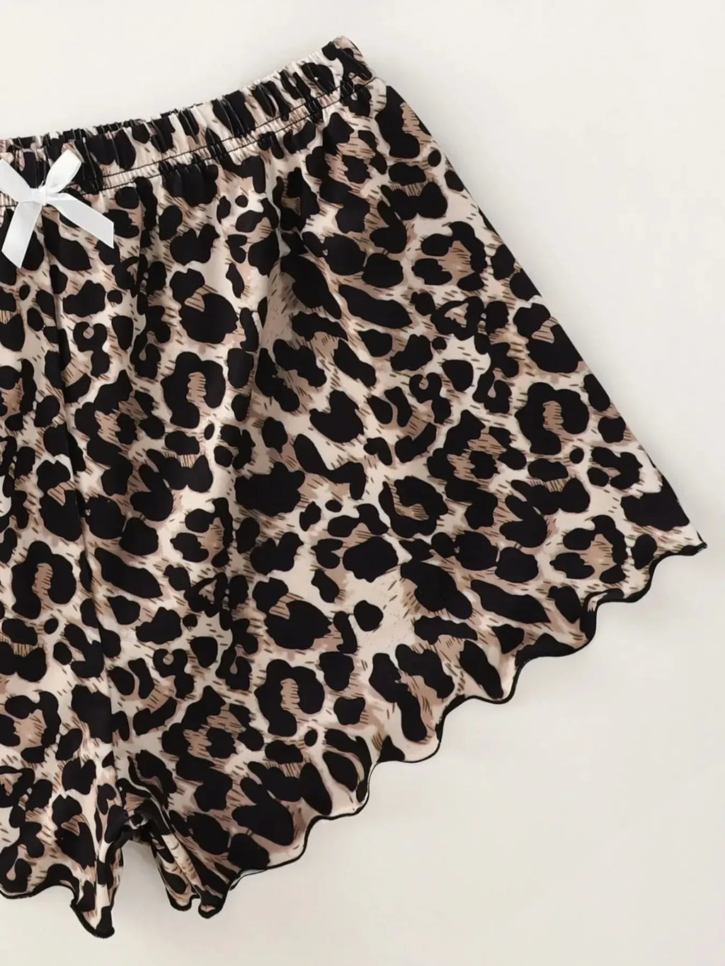 Women's Pajamas Set Lingerie Leopard Print Shorts Sets