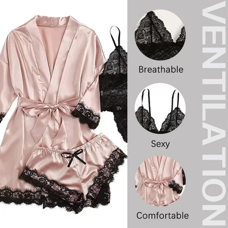 Women's Sleepwear Pajamas with Robe